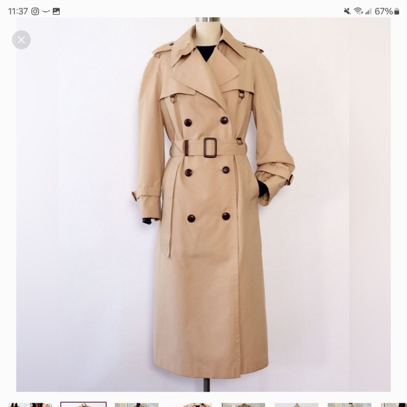 Etienne Aigner Jackets & Blazers - ETIENNE AIGNER Trench Coat: classic double breasted